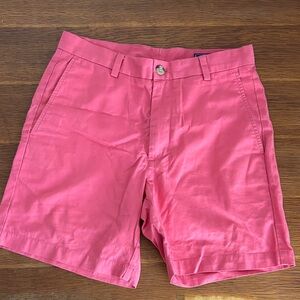 Vineyard Vines Vibrant Pink Flat Front Shorts